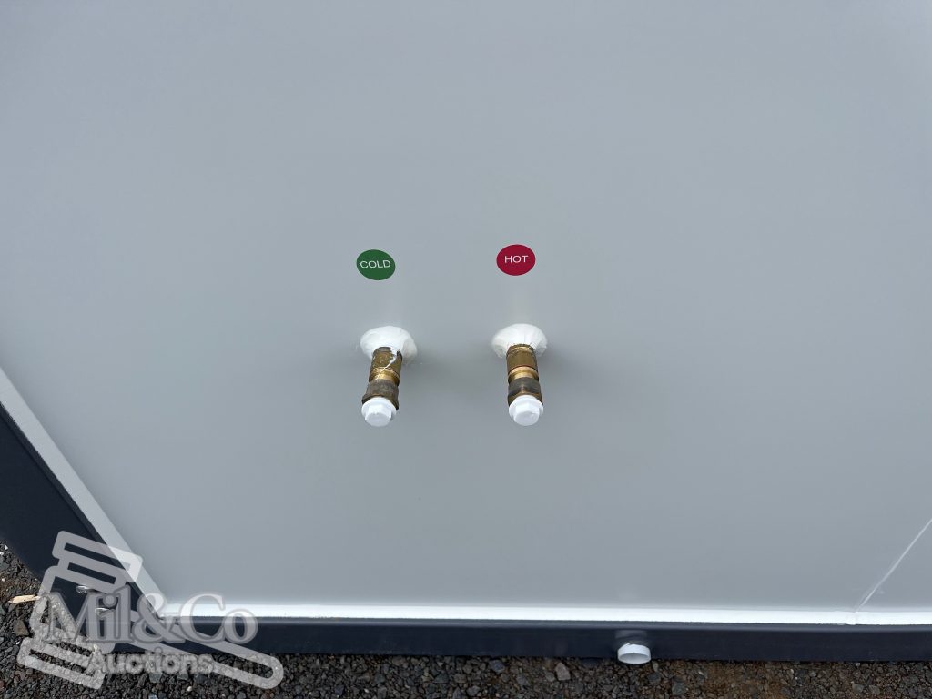 Dual Toilet / Shower Block exterior plumbing