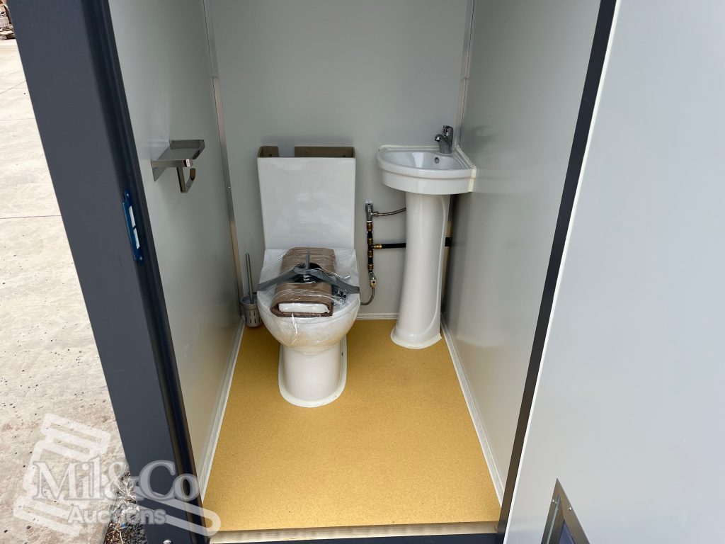 Dual Toilet / Shower Block toilet and vanity