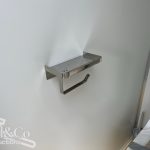 Dual Toilet / Shower Block toilet paper holder
