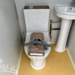 Dual Toilet / Shower Block toilet and vanity