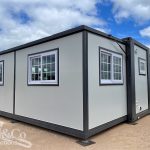 20ft Expandable House - with Ensuite exterior rear corner