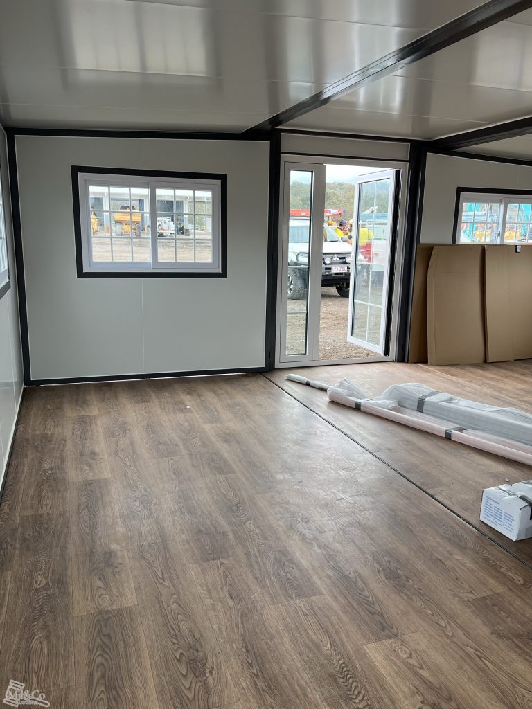 20ft Expandable House - with Ensuite interior front right hand side