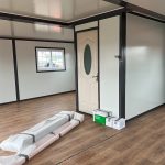 20ft Expandable House - with Ensuite interior outside of ensuite