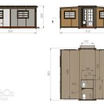 20ft Expandable House - with Ensuite floor plans