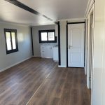 40ft Expandable Container House with Ensuite (L0406-1) interior view of kitchen and ensuite