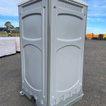 Portaloo exterior rear corner