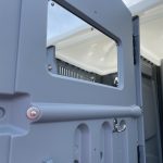 Portaloo interior back of door mirror