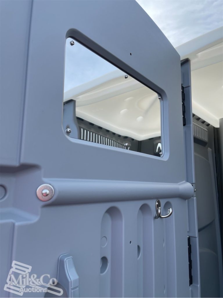 Portaloo interior back of door mirror