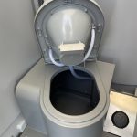 Portaloo interior toilet underside