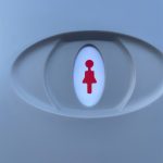 Portaloo front symbol female