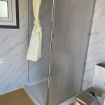 Toilet/Shower Block shower cubicle and toilet