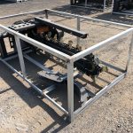 Skid Steer Trencher Attachment left front corner