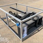 Skid Steer Trencher Attachment left rear corner