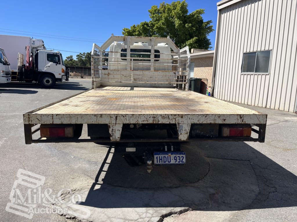 2015 Hino 300 717 Crew Cab Tray Back Truck exterior rear