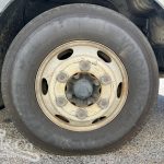 2015 Hino 300 717 Crew Cab Tray Back Truck steer tyre showing 215/85R16