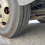 2015 Hino 300 717 Crew Cab Tray Back Truck drivers steer tyre tread