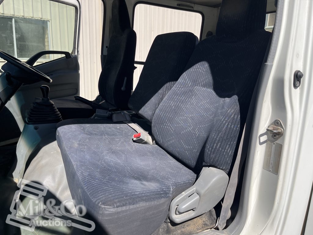 2015 Hino 300 717 Crew Cab Tray Back Truck interior passenger seat