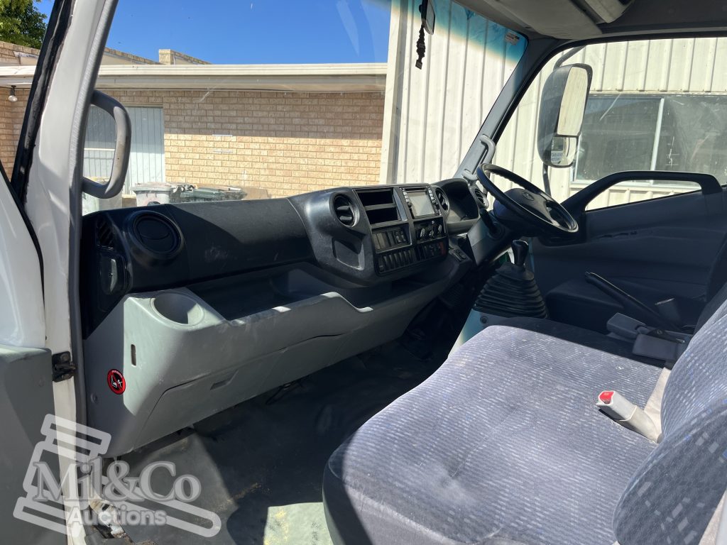 2015 Hino 300 717 Crew Cab Tray Back Truck interior passenger side dash
