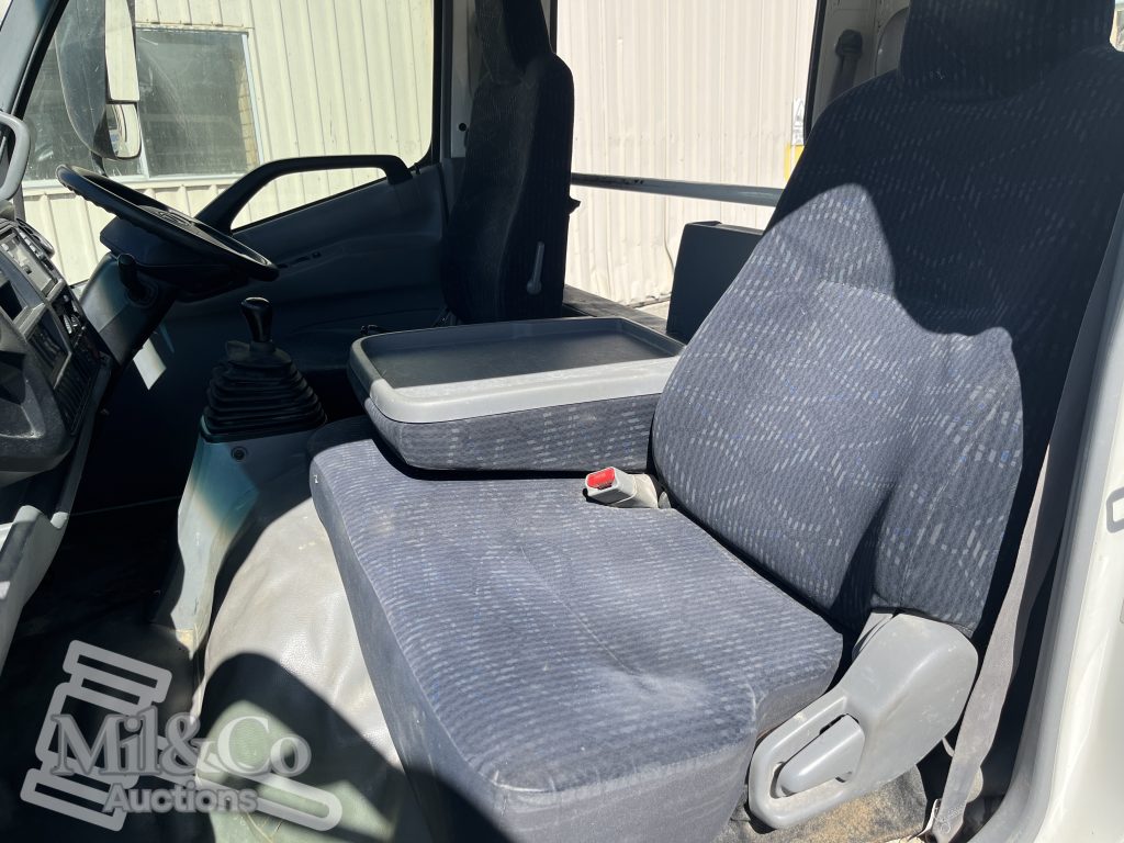 2015 Hino 300 717 Crew Cab Tray Back Truck interior passenger seat