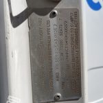 2015 Hino 300 717 Crew Cab Tray Back Truck vehicle identification plate