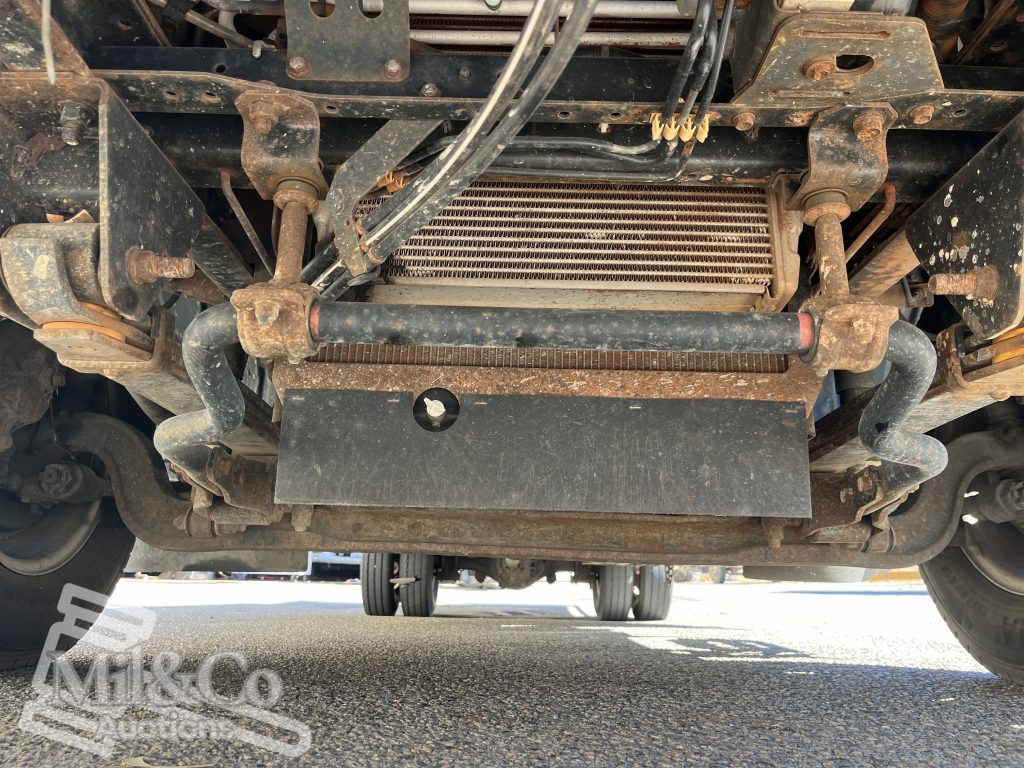 2015 Hino 300 717 Crew Cab Tray Back Truck underside from front of truck