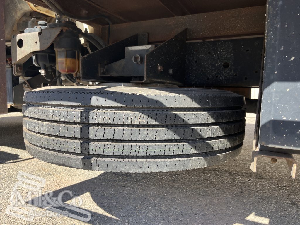 2015 Hino 300 717 Crew Cab Tray Back Truck under tray mounted spare tyre