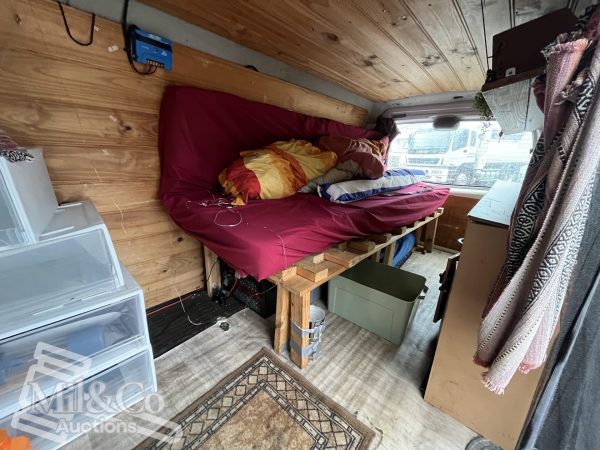 2003 Mazda E2000H Camper Van camper area with bed up