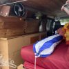 2003 Mazda E2000H Camper Van rear of camper with bed up