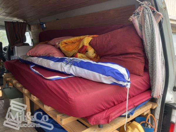 2003 Mazda E2000H Camper Van rear of camper with bed up