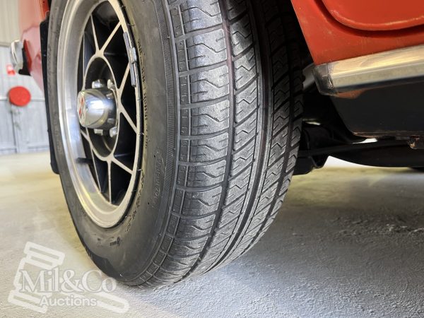 1977 Holden Gemini SL Sedan rear drivers side tyre tread