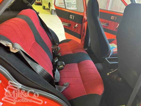 1977 Holden Gemini SL Sedan interior drivers backseat