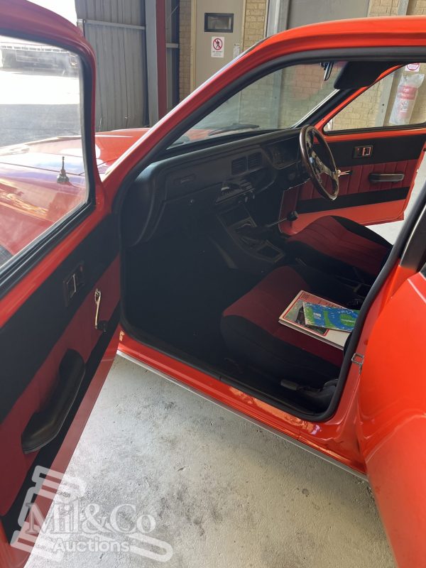 1977 Holden Gemini SL Sedan interior passenger side doorway