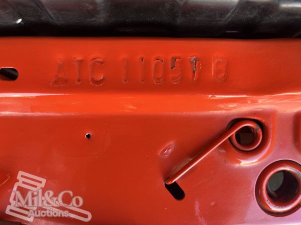 1977 Holden Gemini SL Sedan chassis number stamped on radiator support panel