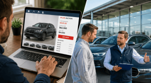 buying car in public online auctions vs dealership